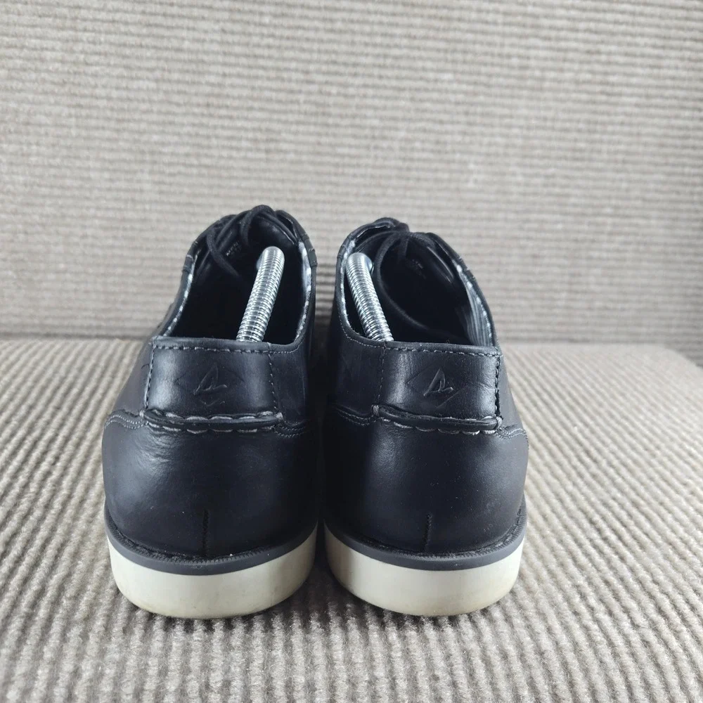 Sperry Mens 12M Navy Blue Leather STS22074 Lace Up Oxford Shoes‎